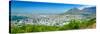 Panoramic view of Cape Town and Table Bay, view of harbor from Table Mountain, South Africa-null-Stretched Canvas