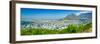 Panoramic view of Cape Town and Table Bay, view of harbor from Table Mountain, South Africa-null-Framed Photographic Print