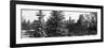 Panoramic View of Central Park with a Squirrel running around on the Snow-Philippe Hugonnard-Framed Photographic Print