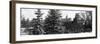 Panoramic View of Central Park with a Squirrel running around on the Snow-Philippe Hugonnard-Framed Photographic Print