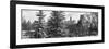 Panoramic View of Central Park with a Squirrel running around on the Snow-Philippe Hugonnard-Framed Photographic Print