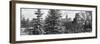 Panoramic View of Central Park with a Squirrel running around on the Snow-Philippe Hugonnard-Framed Photographic Print