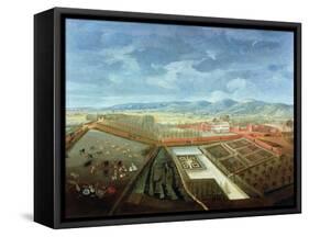 Panoramic View of Charlton Park, c.1745-Thomas Robins-Framed Stretched Canvas