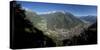 Panoramic View of Chiavenna Valley and Bregaglia, Valtellina, Lombardy, Italy, Europe-Roberto Moiola-Stretched Canvas