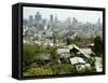 Panoramic View of City Centre, Kobe City, Kansai, Honshu Island, Japan-Christian Kober-Framed Stretched Canvas