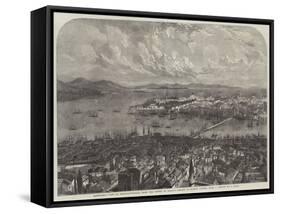 Panoramic View of Constantinople, from the Tower of Galata-Samuel Read-Framed Stretched Canvas