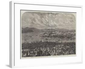 Panoramic View of Constantinople, from the Tower of Galata-Samuel Read-Framed Giclee Print