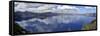 Panoramic View of Crater Lake, Oregon, USA-Mark Taylor-Framed Stretched Canvas