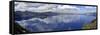 Panoramic View of Crater Lake, Oregon, USA-Mark Taylor-Framed Stretched Canvas