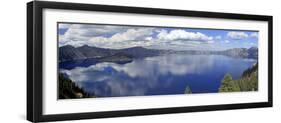 Panoramic View of Crater Lake, Oregon, USA-Mark Taylor-Framed Photographic Print