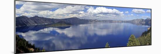 Panoramic View of Crater Lake, Oregon, USA-Mark Taylor-Mounted Photographic Print