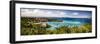 Panoramic View of Cruz Bay Harbor, St John, USVI-George Oze-Framed Photographic Print