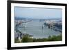 Panoramic View of Danube River and the Buda and Pest Sides of the City from the Citadel-Kimberly Walker-Framed Photographic Print