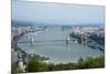 Panoramic View of Danube River and the Buda and Pest Sides of the City from the Citadel-Kimberly Walker-Mounted Photographic Print