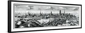 Panoramic View of Danzig (Gdansk), 18th Century-null-Framed Premium Giclee Print