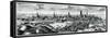 Panoramic View of Danzig (Gdansk), 18th Century-null-Framed Stretched Canvas