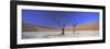 Panoramic View of Dead Trees and Orange Sand Dunes, Dead Vlei, Namib Desert, Namibia, Africa-Lee Frost-Framed Photographic Print