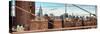 Panoramic View of Downtown Manhattan from the Brooklyn Bridge-Philippe Hugonnard-Stretched Canvas