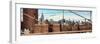 Panoramic View of Downtown Manhattan from the Brooklyn Bridge-Philippe Hugonnard-Framed Photographic Print