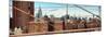 Panoramic View of Downtown Manhattan from the Brooklyn Bridge-Philippe Hugonnard-Mounted Photographic Print