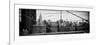 Panoramic View of Downtown Manhattan from the Brooklyn Bridge-Philippe Hugonnard-Framed Photographic Print