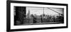 Panoramic View of Downtown Manhattan from the Brooklyn Bridge-Philippe Hugonnard-Framed Photographic Print