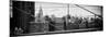 Panoramic View of Downtown Manhattan from the Brooklyn Bridge-Philippe Hugonnard-Mounted Photographic Print