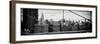 Panoramic View of Downtown Manhattan from the Brooklyn Bridge-Philippe Hugonnard-Framed Photographic Print