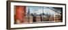 Panoramic View of Downtown Manhattan from the Brooklyn Bridge-Philippe Hugonnard-Framed Photographic Print