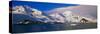 Panoramic View of Ecological Tourists in Inflatable Zodiac Boats-null-Stretched Canvas