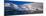 Panoramic View of Ecological Tourists in Inflatable Zodiac Boats-null-Mounted Photographic Print