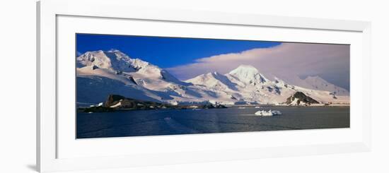 Panoramic View of Ecological Tourists in Inflatable Zodiac Boats-null-Framed Photographic Print