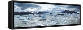 Panoramic View of Fjallsarlon-Lee Frost-Framed Stretched Canvas