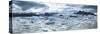 Panoramic View of Fjallsarlon-Lee Frost-Stretched Canvas