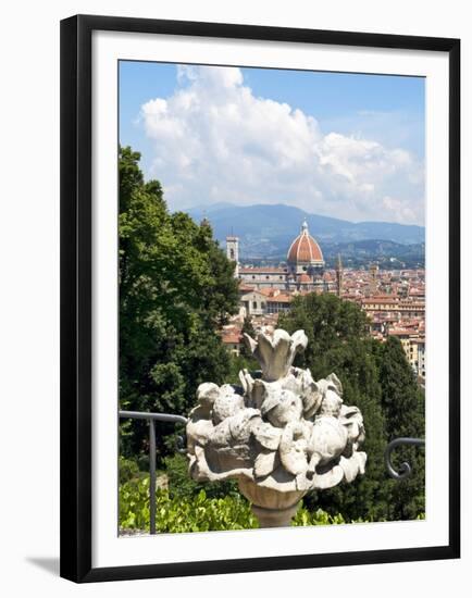 Panoramic View of Florence from Bardini Garden, Florence, UNESCO World Heritage Site, Italy-Nico Tondini-Framed Premium Photographic Print