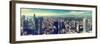 Panoramic View of Frankfurt Am Main City with an Instagram Effect. Germany-amok-Framed Photographic Print