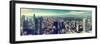 Panoramic View of Frankfurt Am Main City with an Instagram Effect. Germany-amok-Framed Photographic Print