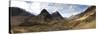 Panoramic View of Glencoe Showing the Three Sisters of Glencoe Mountains, Scotland-Lee Frost-Stretched Canvas