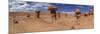 Panoramic View of Goblin Rocks at Goblin Valley State Park, Utah, USA-Mark Taylor-Mounted Photographic Print