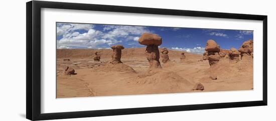 Panoramic View of Goblin Rocks at Goblin Valley State Park, Utah, USA-Mark Taylor-Framed Photographic Print