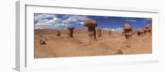 Panoramic View of Goblin Rocks at Goblin Valley State Park, Utah, USA-Mark Taylor-Framed Photographic Print