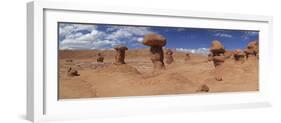 Panoramic View of Goblin Rocks at Goblin Valley State Park, Utah, USA-Mark Taylor-Framed Photographic Print