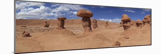 Panoramic View of Goblin Rocks at Goblin Valley State Park, Utah, USA-Mark Taylor-Mounted Photographic Print