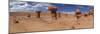 Panoramic View of Goblin Rocks at Goblin Valley State Park, Utah, USA-Mark Taylor-Mounted Photographic Print