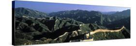 Panoramic View of Great Wall of China, Badaling, China-James Montgomery Flagg-Stretched Canvas
