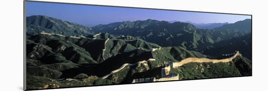 Panoramic View of Great Wall of China, Badaling, China-James Montgomery Flagg-Mounted Photographic Print