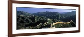 Panoramic View of Great Wall of China, Badaling, China-James Montgomery Flagg-Framed Photographic Print