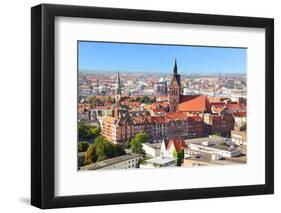 Panoramic View of Hanover City, Germany-Zoom-zoom-Framed Photographic Print