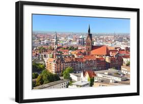 Panoramic View of Hanover City, Germany-Zoom-zoom-Framed Photographic Print