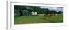 Panoramic View of Horses Grazing in Springtime Field, Eastern Shore, Md-null-Framed Photographic Print